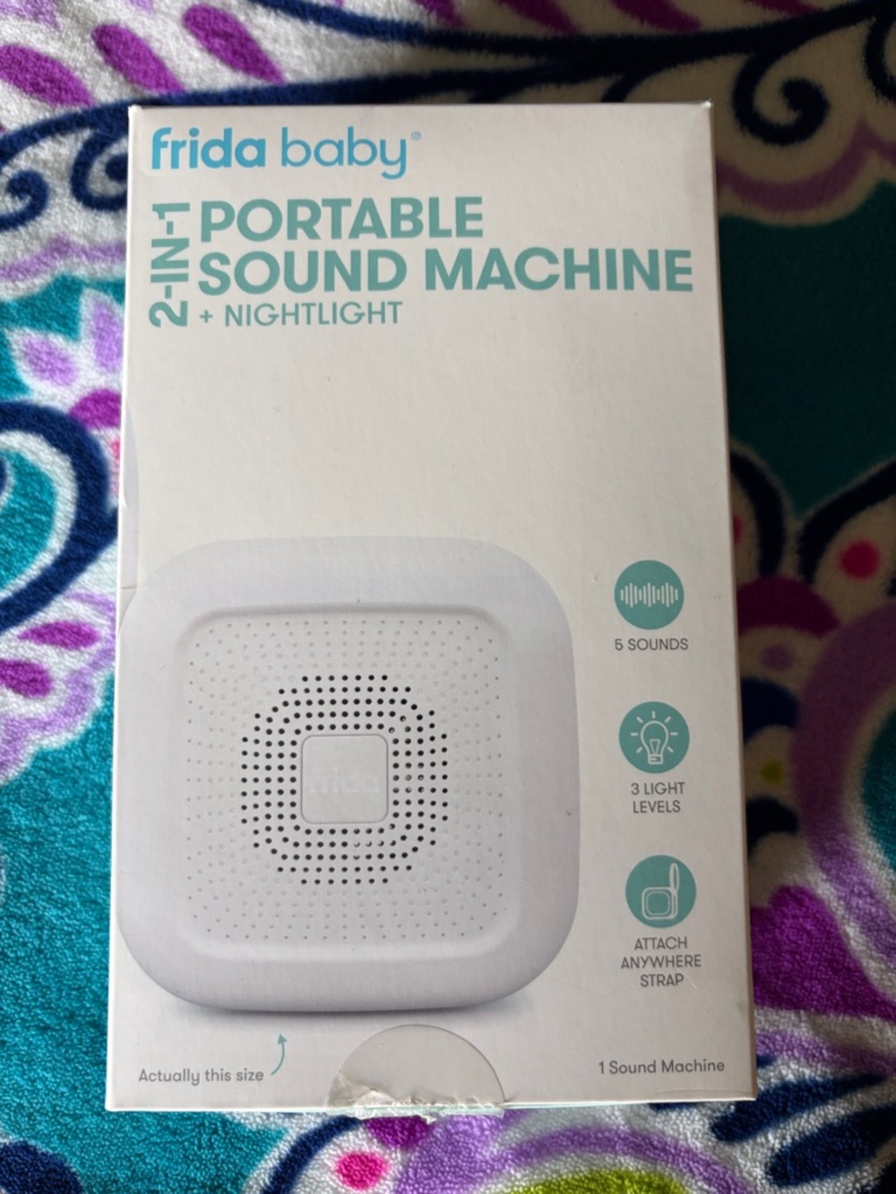 Frida Baby White Portable Sound Machine with Nightlight